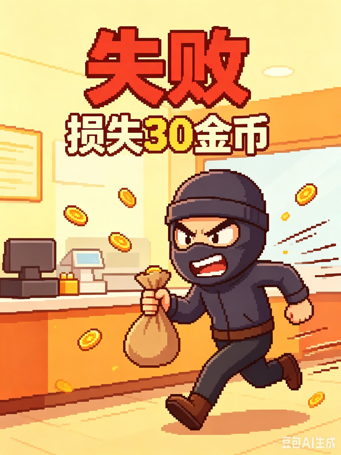 小偷逃跑了